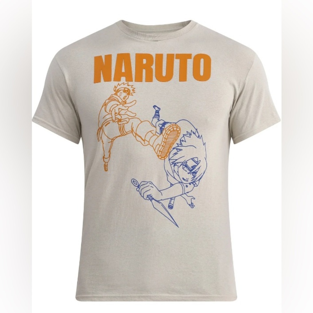 Naruto Men’s & Big Men's Cotton Graphic Tee with Short Sleeves